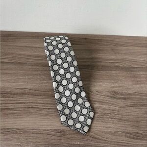 Gucci Tie Black / White Dot 100% Silk Authentic